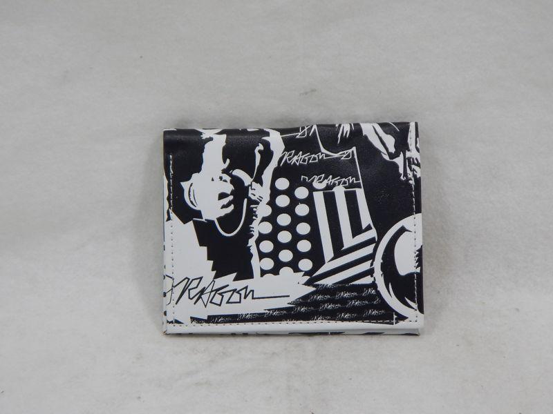 One industries wa-6pk black white wallet *new