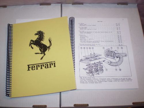 Ferrari 246 gt 246 gts dino service maintenance manual