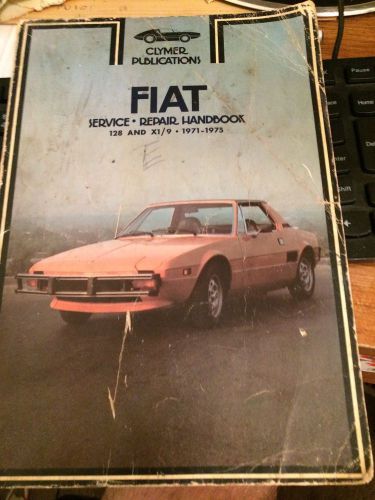 Fiat service &amp; repair handbook manual book 128 &amp; x1/9 - 1971 - 1975 clymer