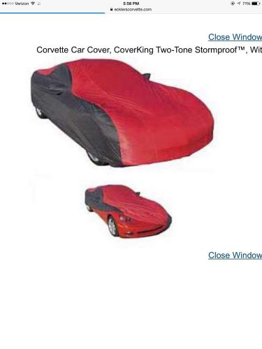 Corvette car cover, coverking, two-tone stormproof™, with z06 logo, convertible,