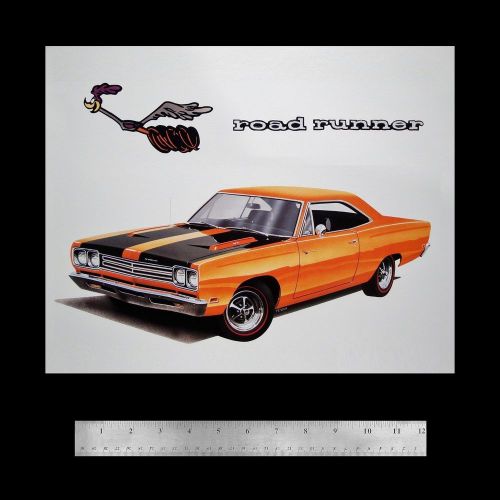 Road runner belvedere gtx satellite - 1968 1969 1970 383 - plymouth poster print
