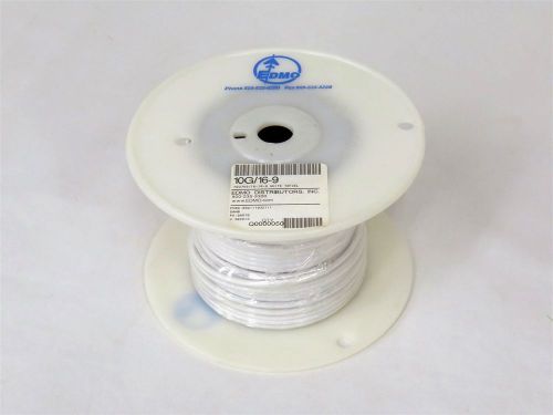 New aircraft tefzel wire p/n m22759/16-10-9- 10 gage, 50 ft roll, white