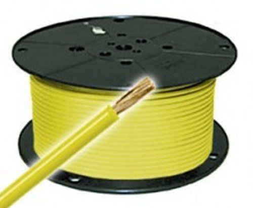 32' yellow 10 ga primary wire- all copper stranded auto cable usa made