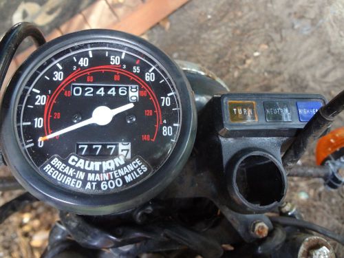1980 honda twinstar 200 cm200t speedometer gauge speedo  display 2,446 miles