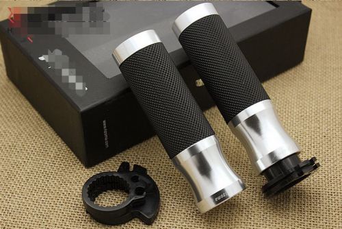 Rozima sport line handlebar grips racing motorcycle sliver billet alloy 22mm