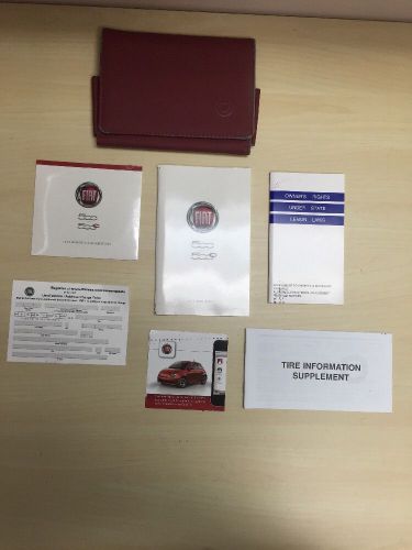 2015 fiat 500 500c user guide owners manual with dvd and case oem