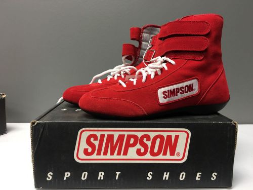 Simpson safety 28950r hi top shoes 9-1/2 red