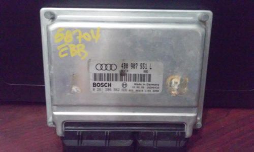Audi audi a6 engine brain box electronic control module; 2.7l (turbo), at 00