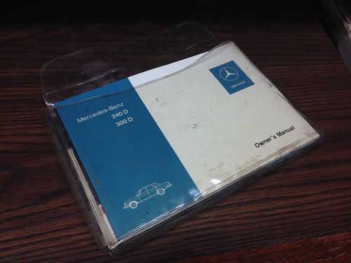 Mercedes benz owners manual 240 d 300 d 1976
