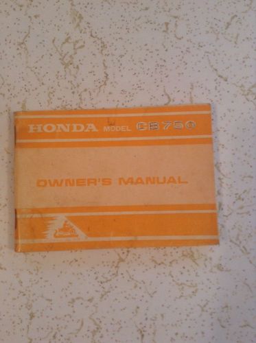 Honda cb 750 owners manual