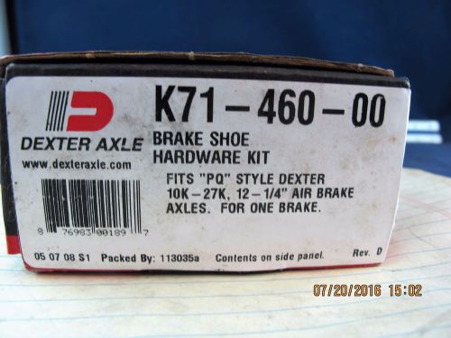 K71-460-00 "pq" style dexter 10-27k, 12-1/4" air brake axle kit (1 wheel) [a6s4]