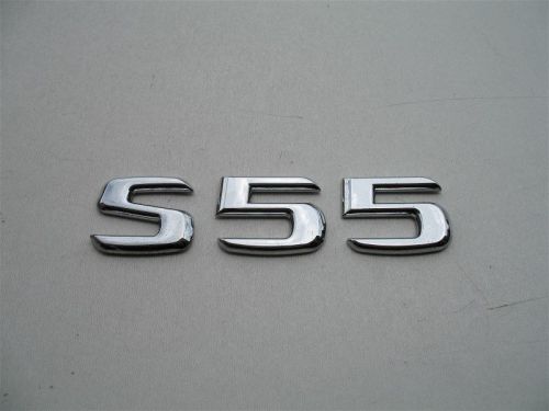 00 01 02 03 04 05 06 mercedes s55 rear trunk lid emblem logo badge sign symbol