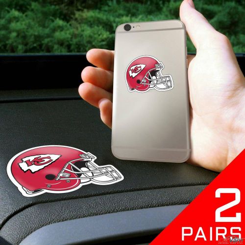 Fanmats - 2 pairs of nfl kansas city chiefs dashboard phone grips 13122