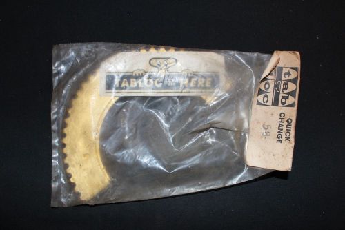 Vintage gokart minibike nos tab-loc 58 tooth quick change sprocket for #35 chain