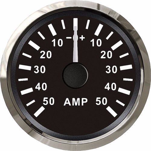Kus ± 50a boat analog ammeter with current shunt pick-up unit 12/24v wema marine