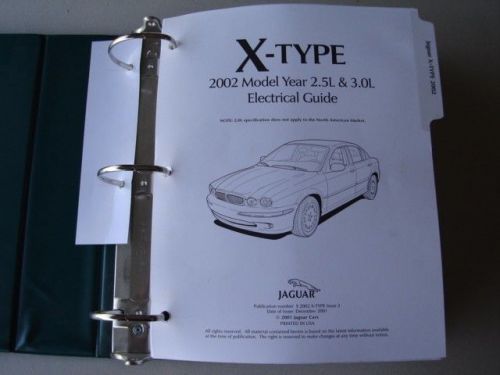 Two- 2002 jaguar x-type factory wiring schematic guides diagrams service manuals