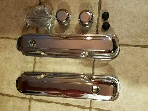 New mopar small block chrome valve cover. nice