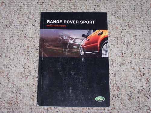 2005 land rover range rover sport original navigation system owner manual book