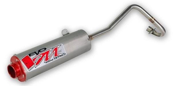 Big gun evo mini exhaust complete system titanium for suzuki lt-z90 08-09