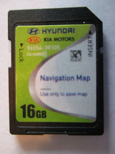 2014 kia cadenza navigation sd card map data 16gb gps chip oem part 96554-3r105