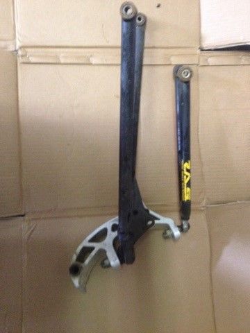 03-08 skidoo rev 550-x gsx 600 left upper lower a-arm &amp; spindle mxz 800 121 550f