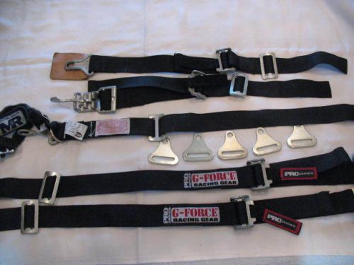 Out dated seat belts for junior dragster car  by g force racing gear, pro series
