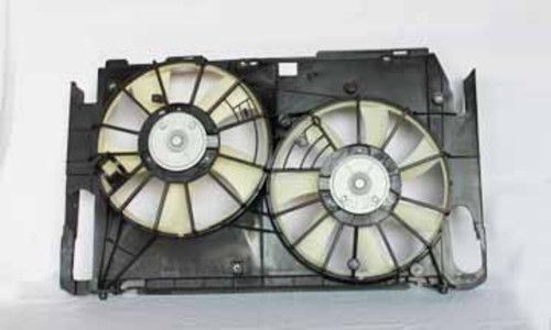 Dual radiator and condenser fan assembly tyc 621320 fits 06-12 toyota rav4