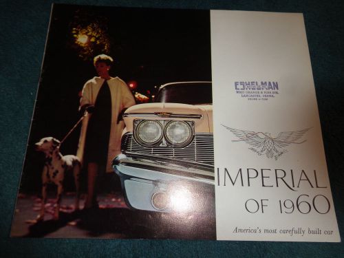 1960 chrysler imperial sales brochure / original 16 page dealership catalog