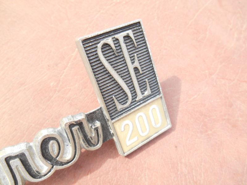 Vintage dodge adventurer 200 se  metal emblem driver quality w pins