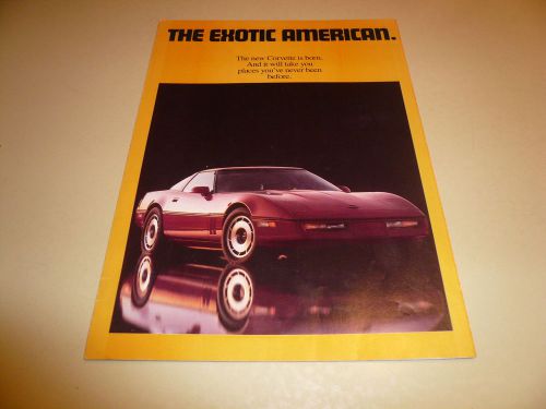 1984 chevrolet corvette sales brochure + bonus - vintage