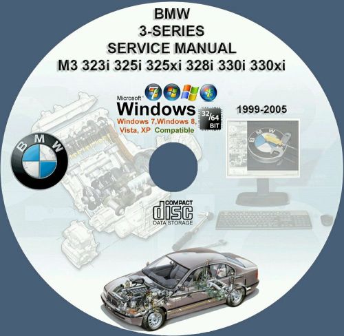 Bmw 3-series e46 m3 323i 325i 325xi 328i 330i 330xi service repair pdf manual cd