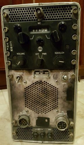 Vintage collins tube 618-f 1a vhf airplane radio set super rare 618f-1 aircraft