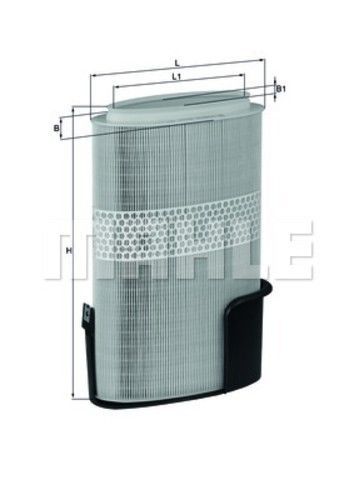 Air filter mahle lx 1009/6