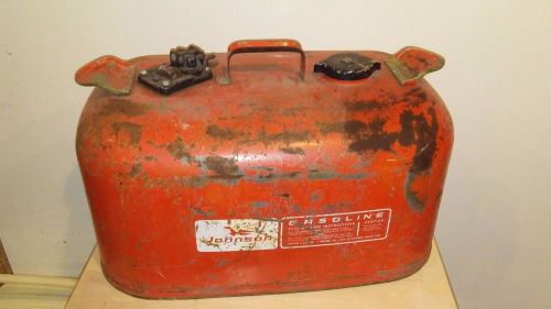 Johnson evinrude outboard boat motor marine metal 6 gallon fuel gas tank