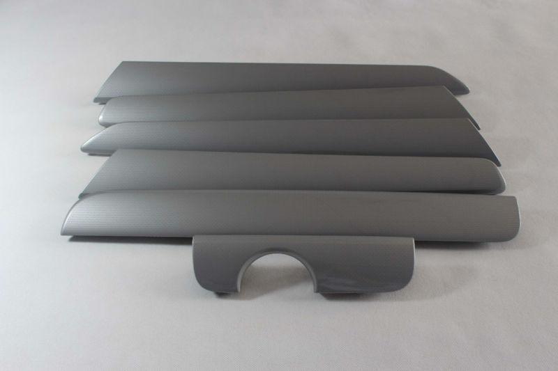 Oem 6 pcs full set silver door panel dash trim fit for vw jetta vento mk6 2012