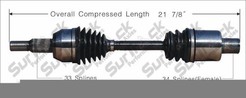 Cv axle shaft-new front right surtrack gm-8202