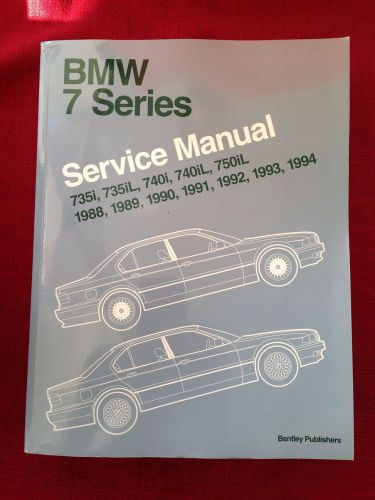 Bmw 7 series service manual bentley 1988-1994