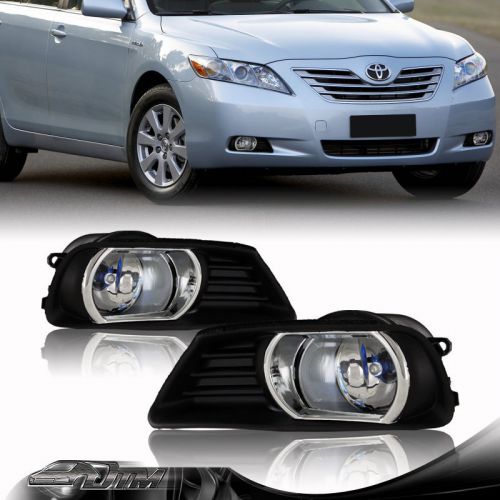 Find 20072009 Toyota Camry Clear Lens Chrome Housing Bumper Fog Lights Lamp Full Kit in Rowland