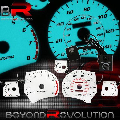 Indiglo reverse glow gauge dash face mph w/ rpm for 1992-1996 mr2 sw20 na