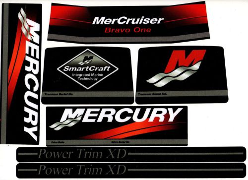 Mercruiser the new 2016  bravo one original colors decals  w / rams sticker set