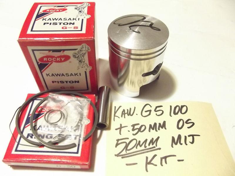 Kawasaki rocky g5 g4tr 100cc piston and ring kit .50mm os  50mm kd ke km 100 