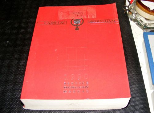 1990 cadillac brougham sedan rwd shop service dealer repair factory manual