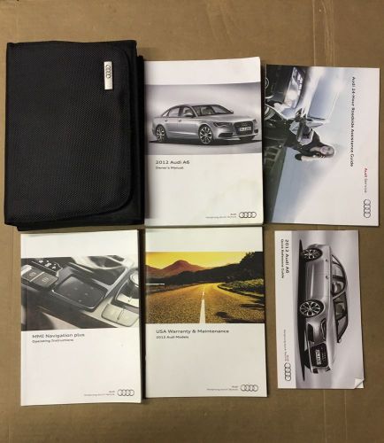 2012 audi a6 owner&#039;s manual with case