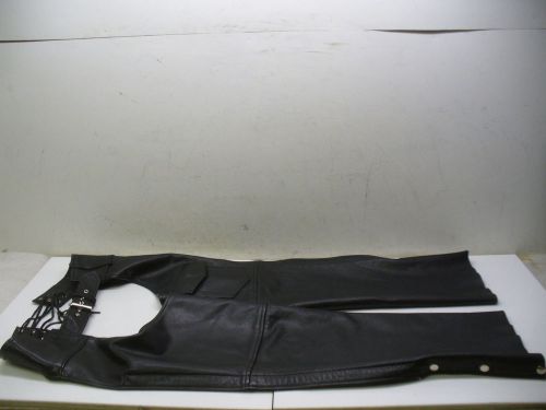 Mob classic  size small ladies leather motorcycle chaps used