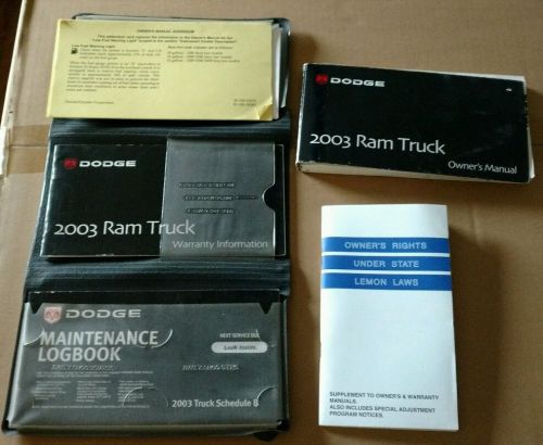 03 2003 dodge ram truck owners manual