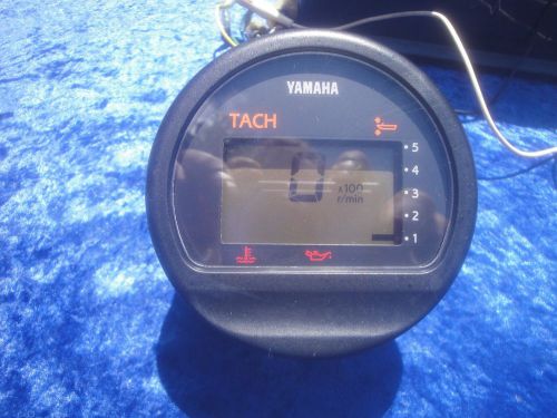 Yamaha oem multi-function lcd techometer gauge outboard oil temp all working