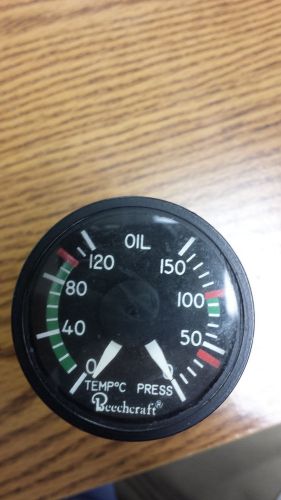 Beechcraft oil pressure and temperature indicator 100-384058-3
