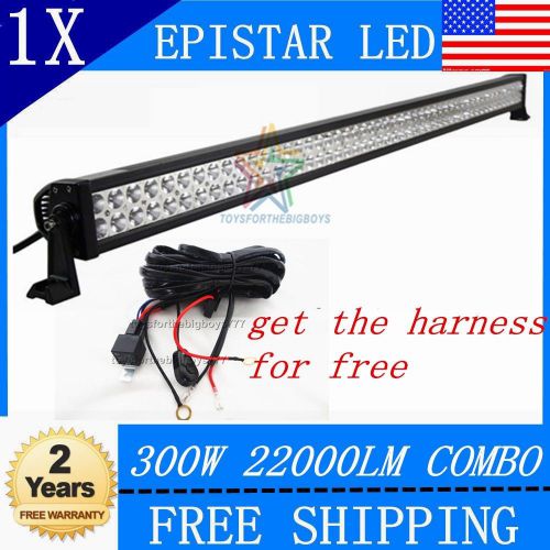 52&#039;&#039;  300w led light bar combo driving offroad 4x4+give one wiring kit 50-54&#039;&#039;