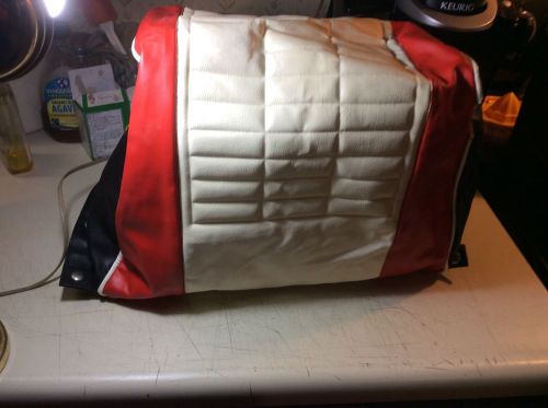 Vintage snowmobile back rest seat cover