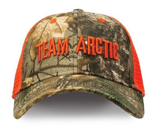 Arctic cat adult team arctic camo w/ mesh hat / cap - orange 5263-117